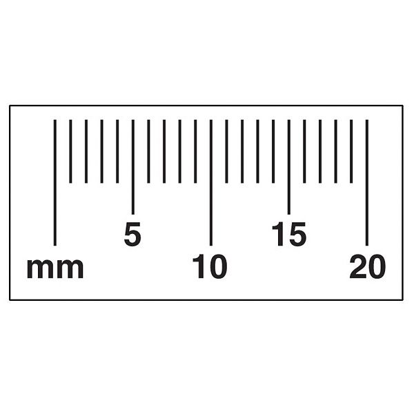 mm ruler mm actual size chart